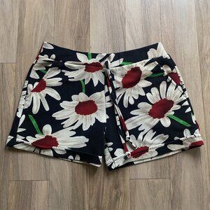 Women's New Fashion Brand Daisy Pattern Casual Shorts